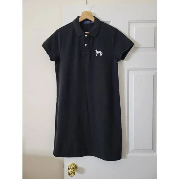 Polo ralph lauren Black Cotton Dress L - Picture 1 of 6
